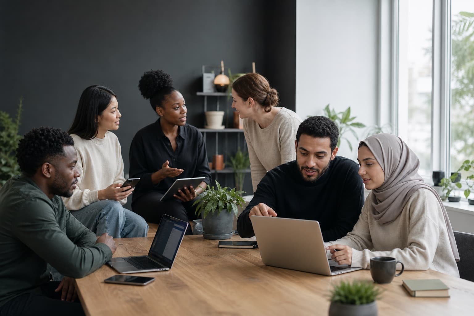 L’équipe Taradud travaille ensemble autour des conversations clients